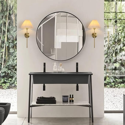 KELUOLY Wall Sconces Sets of 2 White Fabric lampshade Gold Wall Lamp Column Bracket Wall Lighting Bathroom Dresser Hardwired lamp Applicable to Living Room Bedroom Dining Room