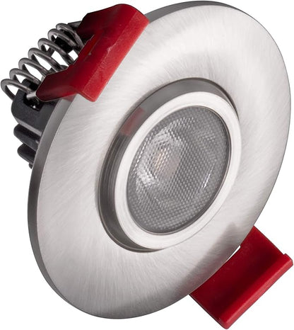NICOR Lighting 2 inch LED Gimbal Recessed Downlight in Nickel, 5000K (DGD211205KRDNK)