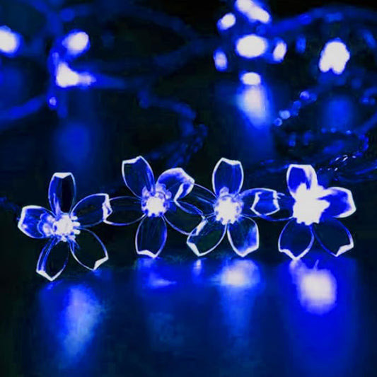 JACUXLSS 100 LED Light Up Flowers String Lights for Bedroom Romantic Decor, Plug in Fairy Cherry Blossom Tree Wall Hanging Indoor DIY Decorations for Christmas Easter Valentines Day Proposal Birthday