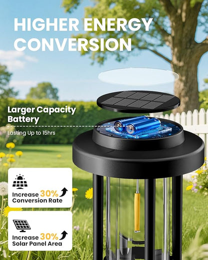 Solar Pathway Lights, 8 Pack Solar Light Outdoor IP65 Waterproof, Garden Lights Solar Powered, Outside Decor Landscape Lighting for Yard, Path, Driveway, Walkway (Warm White)