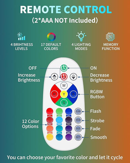 Color Changing Black Liquid Motion Lamps: 17 Colors LED Night Light for Adults with Remote & Timer, Smart Ambient Mood Lighting for Bedroom Office, Novelty Cool Christmas Birthday Gifts, 13 Inch