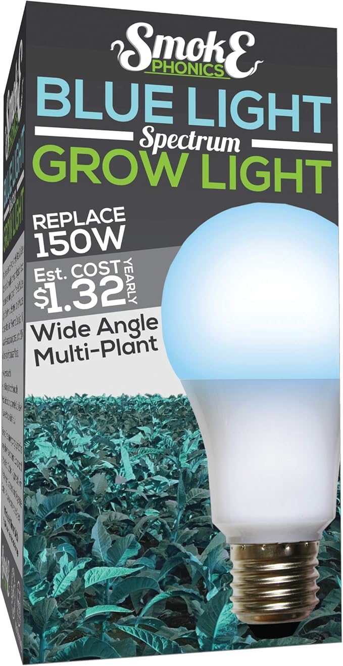 Miracle LED SmokePhonics Seeding & Starting Blue Spectrum LED Grow Light Bulb Replacing 150W Incandescent Grow Light