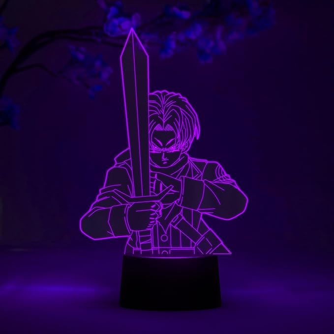 Otaku Lamps Trunks Dragon Ball Super – Anime Lamp Figure Night Light, 16 Color RGB LED – Remote, 3D Anime Room Décor Gift for Otaku