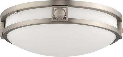 Livex Lighting 4487-91 Titania 2-Light Ceiling Mount, Brushed Nickel