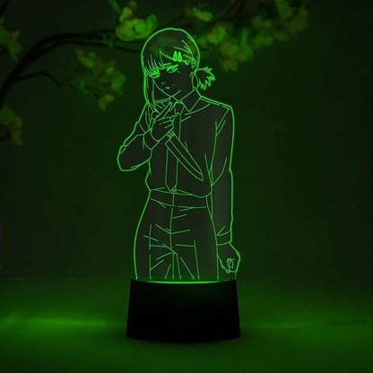 Otaku Lamps Kobeni Chainsaw Man – Anime Lamp Figure Night Light, 16 Color RGB LED – 3D Anime Room Décor Gift for Otaku