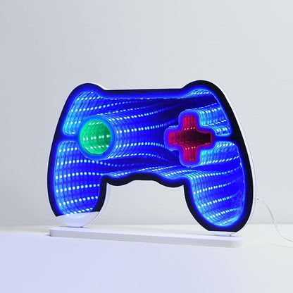 Light Up Your World! Wireless Express Neon Art Signs (5 Unique Styles) - Desktop & Wall Décor. Perfect for Bedrooms, Dorm Rooms, Office (New Gamer)