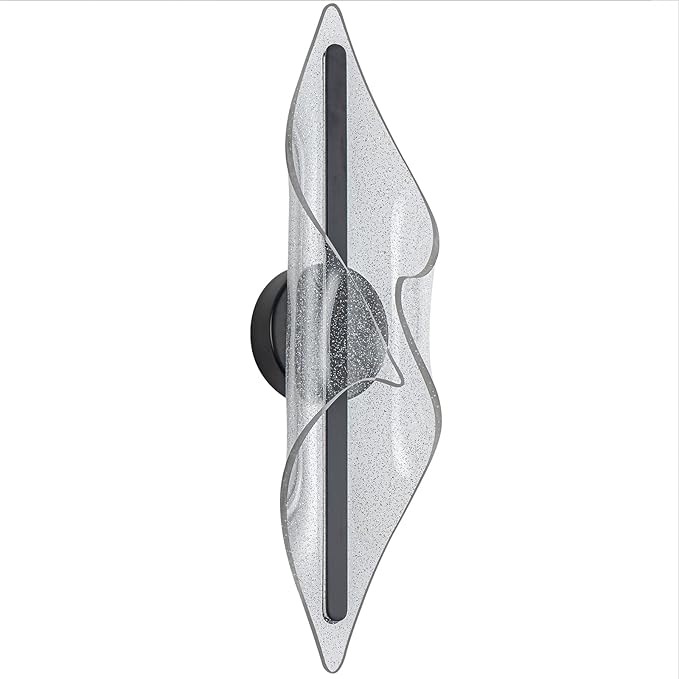 Modern Wall Sconce Light 22.4In Black Wall Lghting LED Dimmable Wall Lamp for Living Room Hallway Bathroom Bedroom Stairs Indoor