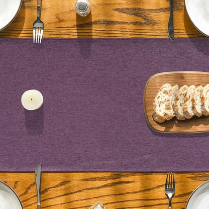 Artoid Mode Purple Table Runner, Seasonal Summer Washable Kitchen Dining Table Decoration for Home Party Decor 13x108 Inch
