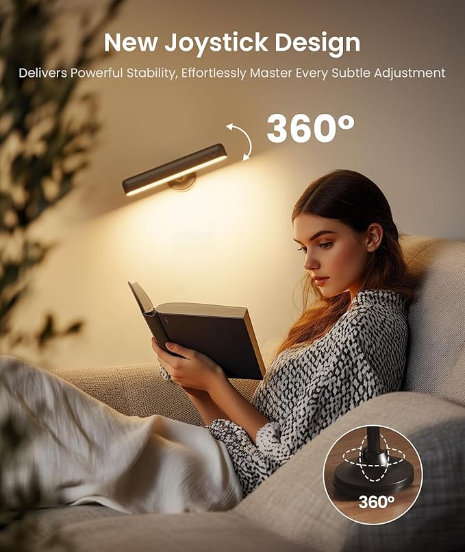 PopoIron Rechargeable LED Wall Sconces 7500mAh Battery Operated Wall Lamps for Bedroom, Touch and Remote Control, 3 Colors Wall Lights 360° Rotate Dimmable Brightness with 15 RGB Colors,Black 4 Pack