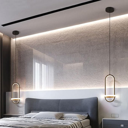 Brikey Black LED Hanging & Pendant Light, Dimmable Lamp for Living Room, Dining Room, Bedside