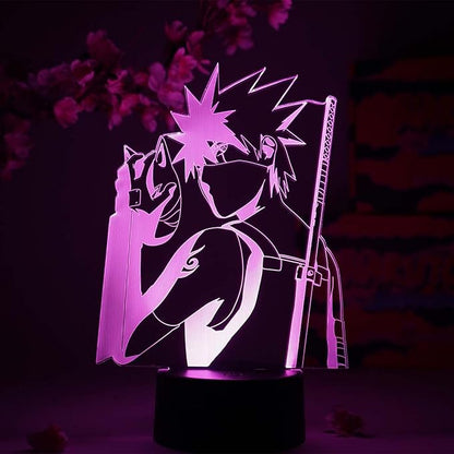 Otaku Lamps Kakashi ANBU Naruto – Anime Night Light, 16 Color RGB LED – Gift for Otaku