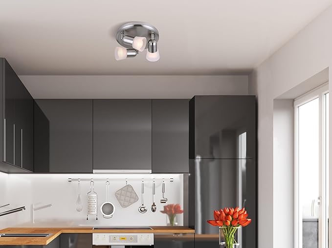 CANARM ICW5351 Ceiling/Wall Omni 3 Light, Chrome