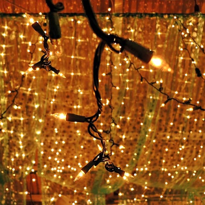 RECESKY 2 Pack Christmas String Lights with Built-in Timer - Total 100 LED 36ft Fairy Battery String Lights - Mini Lighting for Garden Festival Living room Xmas Tree Christmas Decorations - Warm White