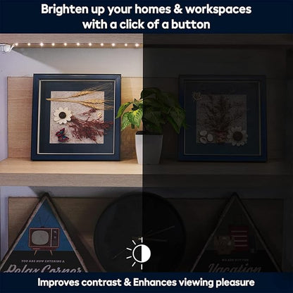 BestLuz Battery Powered LED Strip Lights, Wireless LED Strip Lights 40 inch x 3 Pack for Kitchen Under Cabinet Lighting, Shelves, Under Counter, Closet, Cordless Click Light, Neutral White 4000K