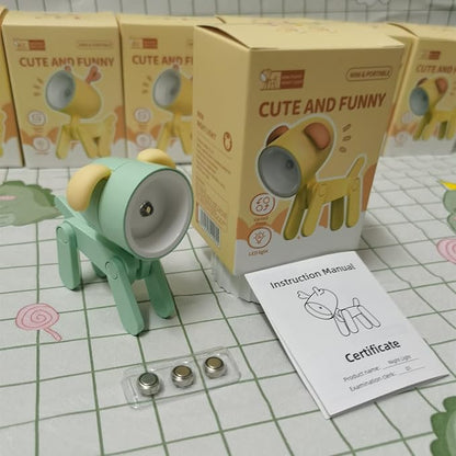 Cute Night Light for Kids, Mini Led Table Desk Lamp, Decorative Lamp Indoor Nightstand, Animal Pet Nightlights, Christmas Decorate Birthday Gifts for Children, Students (1 x Green Dog)