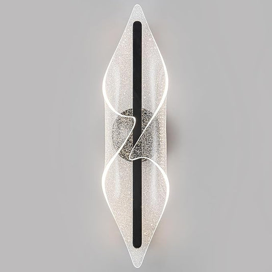 Modern Wall Sconce Light 22.4In Black Wall Lghting LED Dimmable Wall Lamp for Living Room Hallway Bathroom Bedroom Stairs Indoor