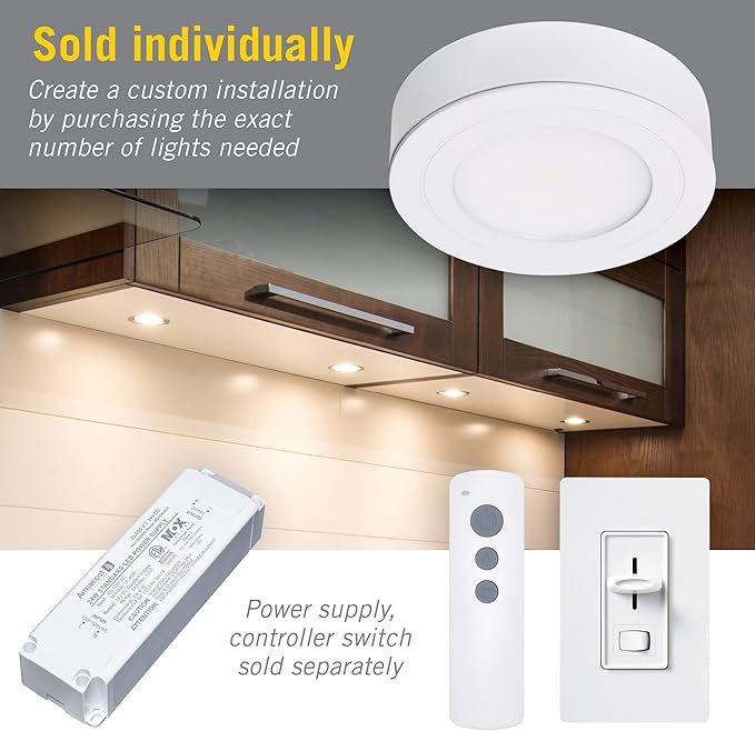 Armacost Lighting 213412 LED Puck Light, Soft White