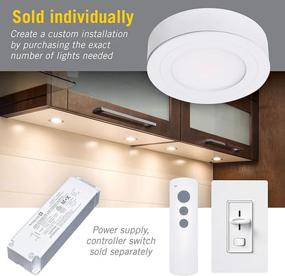 Armacost Lighting 223413 Purevue Led Puck Light in A Black Finish, Bright White