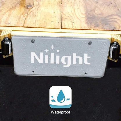 Nilight 2PCS 12V LED License Tag Light Convenience Courtesy Door Step Lights Waterproof Rainproof Dome Cargo Under Hood Legal for Car Truck RV Trailer