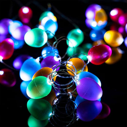 Easter Decorations Easter Lights String 10ft 30LED Eggs Fairy Light Battery Operated with Remote String Lights Spring Themed Multi Color Eggs Decor for Indoor Outdoor Bedroom Party Home