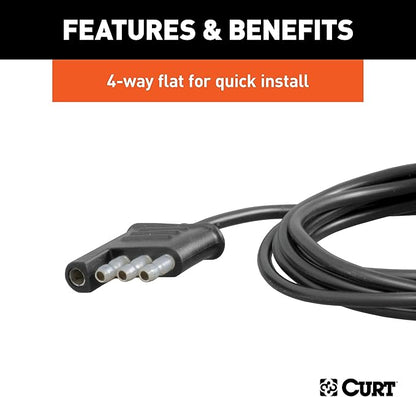 CURT 53201 Auxiliary Automotive LED Light Strips for Hitch Cargo Carrier, Bike Rack, 2-Pack