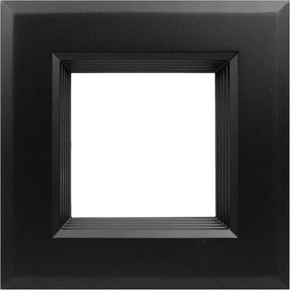 NICOR Lighting 6 inch Black Square LED Recessed Downlight in 3000K (DQR6-10-120-3K-BK-BF)