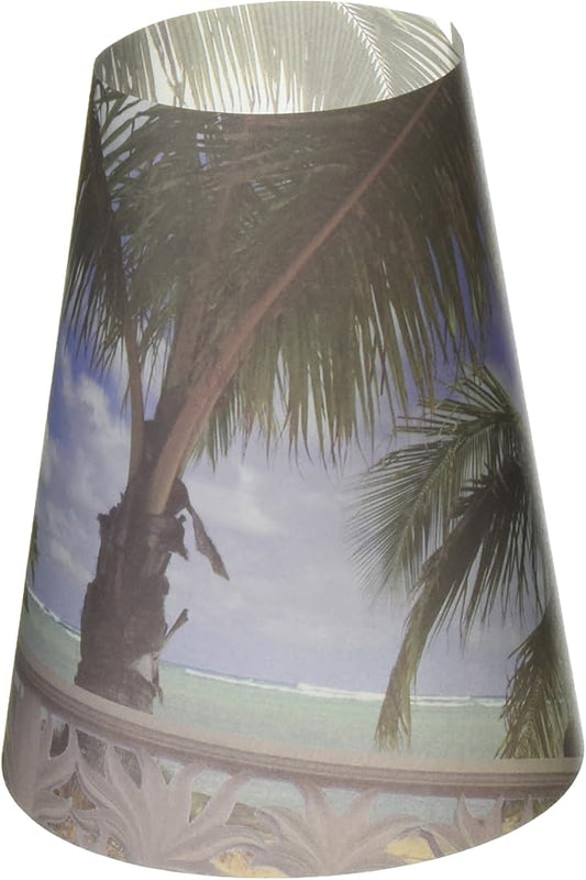 Royal Designs Vellum Tea Light Paper Wine Glass Lampshade, Beach Blue Sky, Set of 20 (TLS-1012A-20)
