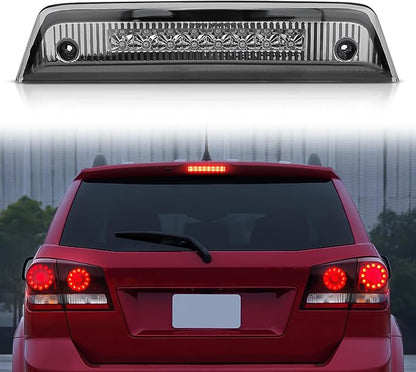 Nilight Third Brake Light Tail High Mount 3rd Stop Lights Smoked Lens Compatible with Dodge Journey 2010 2011 2012 2013 2014 2015 2016 Van SUV Rear Center Cab Lamp