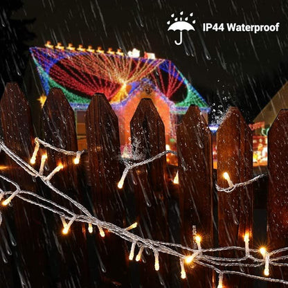 BrizLabs Multicolor & Cool White Color Changing Smart Christmas Lights, 180ft 500 LED Christmas Tree Lights with App & Voice Control, Dimmable Xmas Lights Clear Wire for Indoor Outdoor Xmas Tree Decor