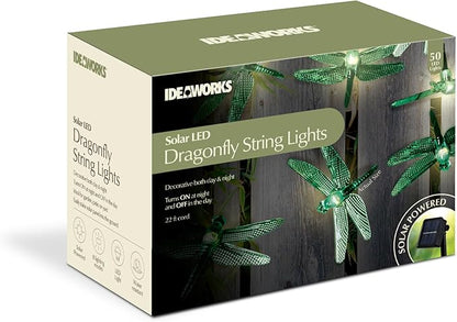 Solar Dragonfly String Lights - Warm White