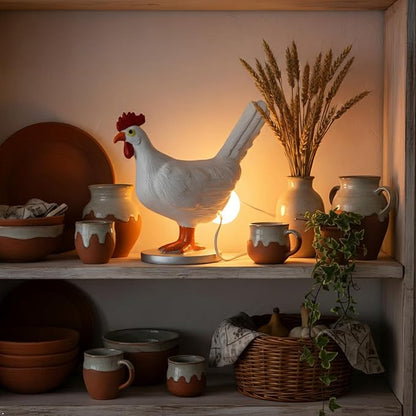 3D Egg-Laying Chicken Lamp - USB LED Table Light, DIY-Friendly & Compact | Ideal Easter/Birthday Gift for Chicken Lovers, Whimsical Home Decor