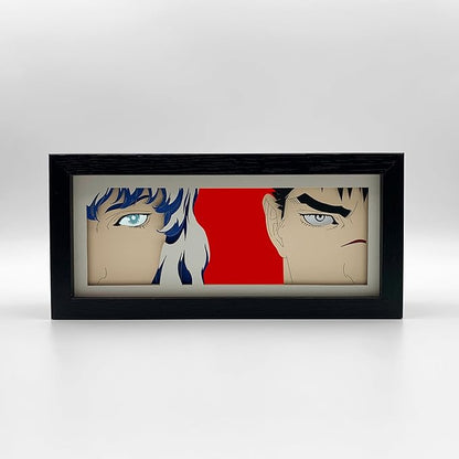 Guts & Griffith Light Box - Berserk – Anime Lamp Figure Night Light – 3D Anime Room Décor Gift for Otaku