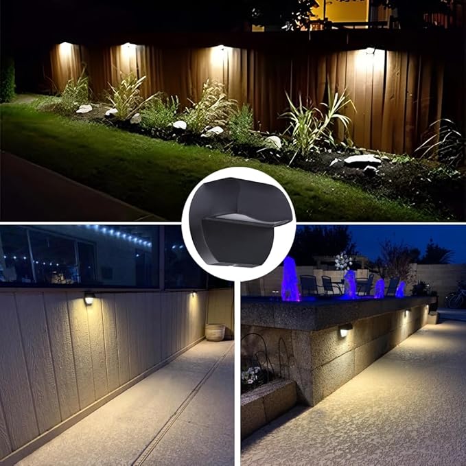 Arrownine Low Voltage Landscape Lighting Cast Aluminum 2.5W Deck Light,Deck Railing Lights Outdoor Patio Step Light,Post Fence Lighting Warm White Water Resistant IP65,Black Finish 3-Pack