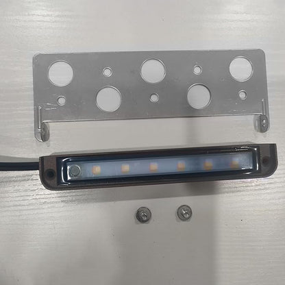 7 Inch LED Retaining Wall Light, 5W Hardscape Paver Light 5CCT 2200K-5000K Tunable White, 12-24V Low Voltage Outdoor Step Light, 270° Rotatable ETL Listed Landscape Lighting for Patio, Deck, Stairs