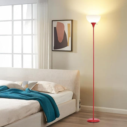 RISLG Standing Lamp, Floor Lamp, Dimmable Floor Lamps for Living Room Bedroom Study Office Kid’s Room (Red)