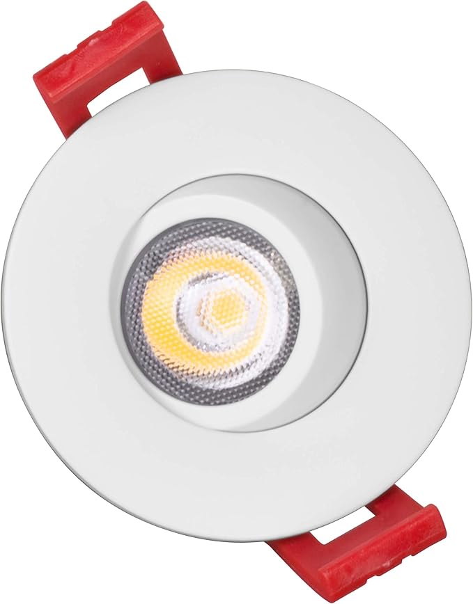 NICOR Lighting 2 inch LED Gimbal Recessed Downlight in White, 4000K (DGD211204KRDWH)