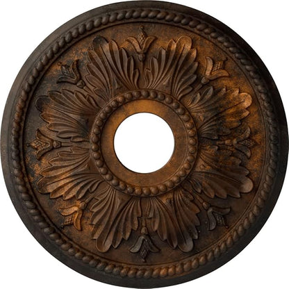 Ekena Millwork CM18ED1RUS Edinburgh Ceiling Medallion, Rust
