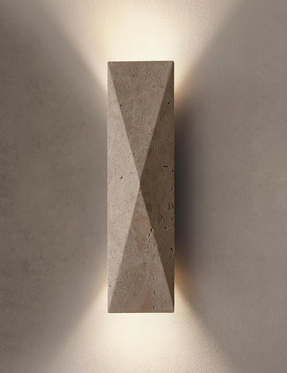 Alabaster Wall Sconce, 15.74" Natural Marble Wall Sconce Vanity Light Fixture for Living Room,Modern Wall Light, Marble Lighting for Bedroom, Staircases，Entryway