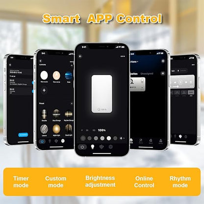 Lichaser 16 Pack LED Backlight Sheet White 6000K 24V 36W, Dimmable LED Panel Sheet Work with Alexa, Flexible Backlit Light Remote & APP Control, 19.7X9.7 Inch for Marble, Onyx, Quartz Countertop