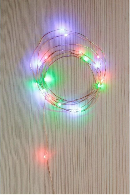 Kikkerland String Lights, Battery Operated, Multicolor
