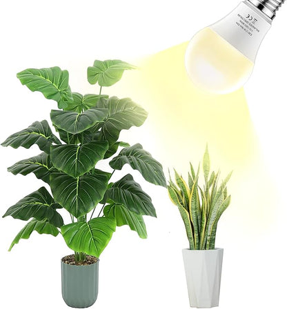 Grow Lights Bulbs for Indoor Plants Full Spectrum，LED Grow Light Bulb A19，Plant Light Bulbs E26 Base，12W Grow Bulb 100W Equivalent, for Indoor Plants，Flowers, Garden (DA-A19, A19-2PACK)