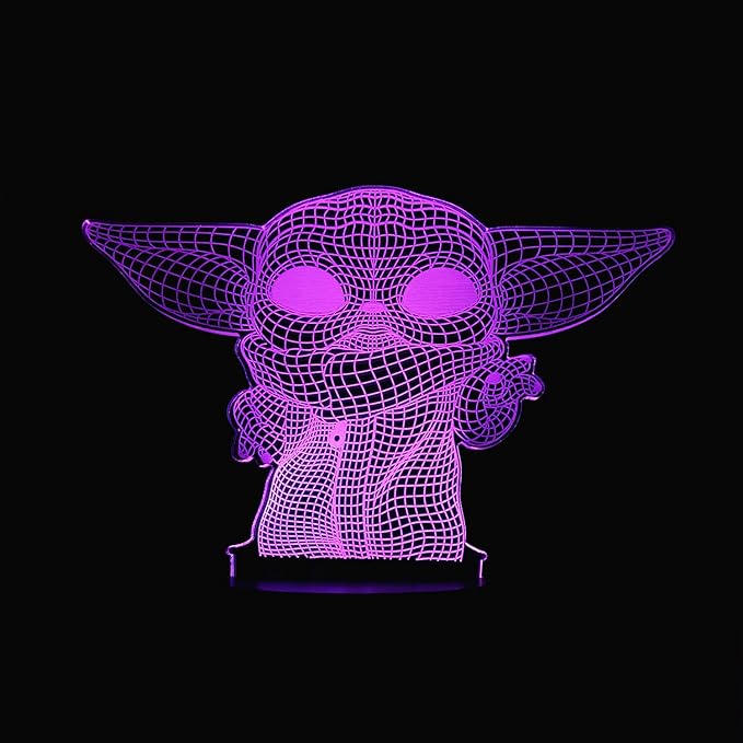 3D Illusion Platform Night Lights Touch Switch 7 Color Change USB Power LED Desk Lamp for Home Decorations or Holiday Gifts
