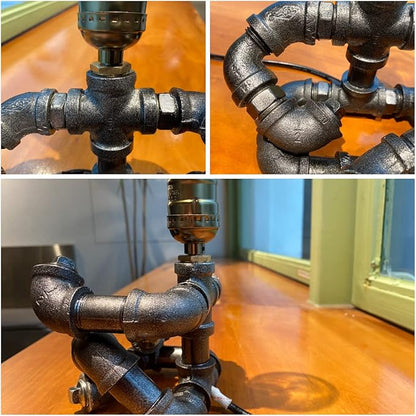 Cool Table Lamp - Vintage Steampunk Decor, A Very Relevant Gift for Music Fanatics & Guitar Aficionados