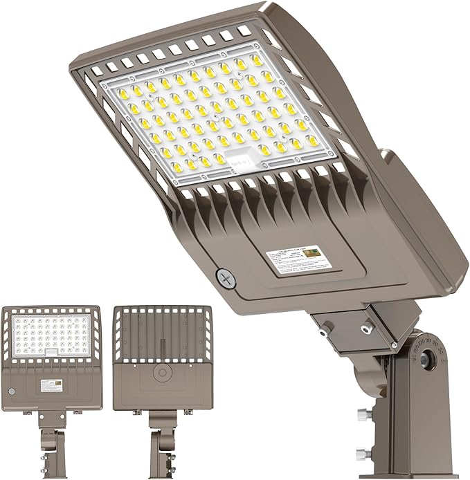 LED Parking Lot Lights 240W 33600LM LED Shoebox Pole Lights Fixture (800W HID/HPS Replacement) 5000K IP65 AC100-277V UL Listed Outdoor Area Street Security Lighting for Stadium Roadways