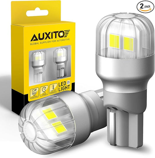 AUXITO 921 LED Bulb Reverse Light, 400% Bright 912 T15 6000K White Canbus Error Free W16W 906 904 Backup Replacement Parking Light Assemblies For Car/Trunk, Pack of 2