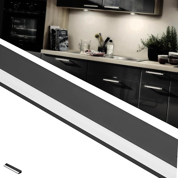 American Lighting LED Courant Plus Undercabinet Light 40 Inch 5CCT 90+ CRI 2000 Lumens with USB-A USB-C and 20A Receptacles Black Finish – Title 24 Compliant