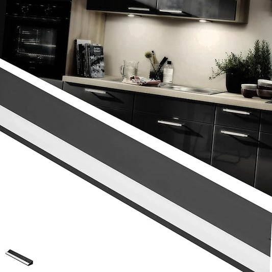 American Lighting LED Courant Plus Undercabinet Light 40 Inch 5CCT 90+ CRI 2000 Lumens with USB-A USB-C and 20A Receptacles Black Finish – Title 24 Compliant