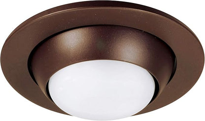 NICOR Lighting 4 inch Oil-Rubbed Bronze Adjustable Eyeball Trim, for 4 inch Housings (19506OB-OB)