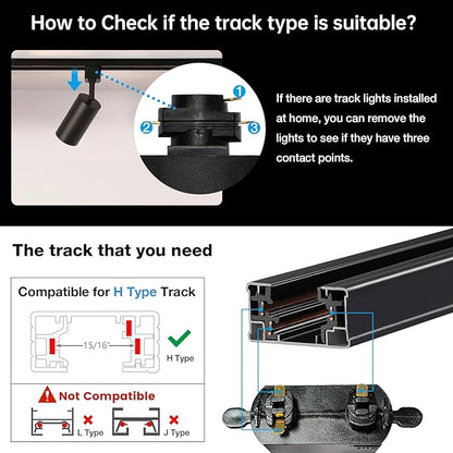 Gsou Track Lighting Speakers, Track Light Bluetooth Speaker for Smart TV, H Type Track Head/Rotatable/Plug in,Light Color Changing,Music Syn, Bluetooth Ceiling Speakers for Home Kitchen,Karaoke,Game
