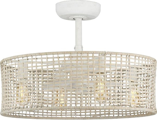 Progress Lighting P250068-151-WB LED Ceiling Fan from Belva Collection 25.25 inches